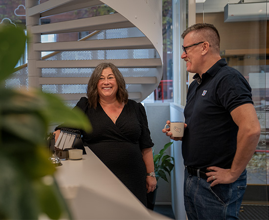 Medarbetare på kontoret i Skellefteå.