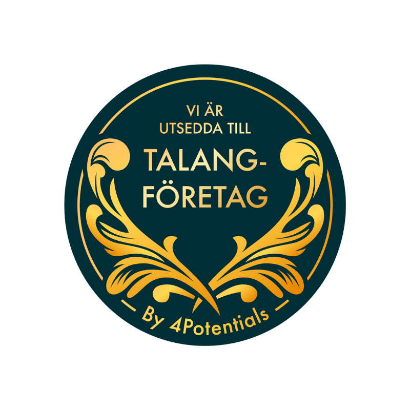 Utmärkelse Talangföretag enligt 4potentials