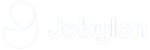 Jobylon logotyp vit